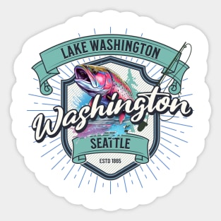 Lake Washington, Seattle - Rainbow Trout Sticker